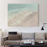 Beach Acrylic Painting On Canvas Beach Wall Art For Bathroom Contemporary Beach Art