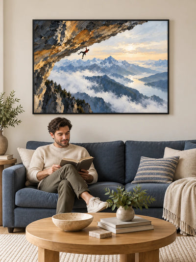 Mountain Sports Wall Art For Living Room Or Home Office Decor